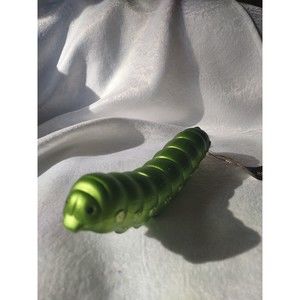 blown glass ornament catapillar